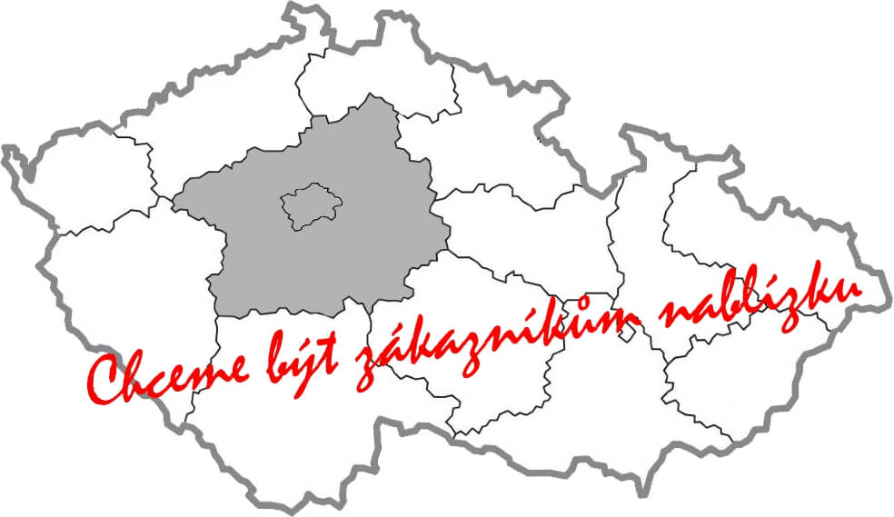 mapa strednich chech